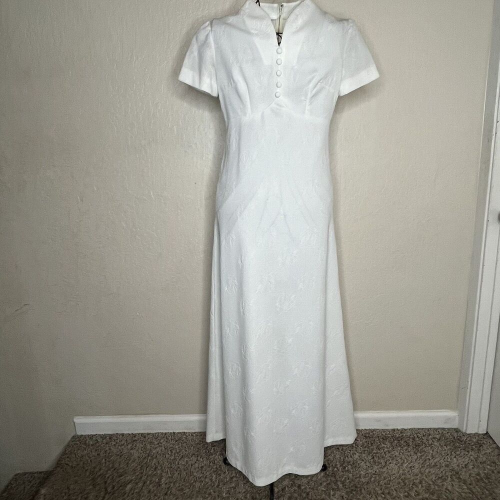 Vintage Handmade White Classic Simple Wedding Dress Women’s M PLS READ